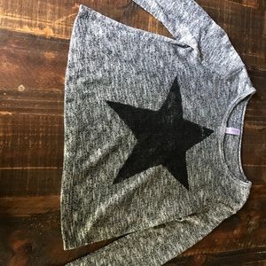 Long sleeve shimmery shirt